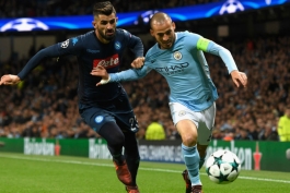 Manchester City - David Silva - Napoli - Uefa Champions League - منچسترسیتی - لیگ قهرمانان اروپا