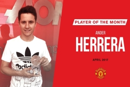 Ander herrera- بازیکن ماه منچستریونایتد