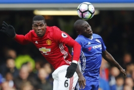 چلسی- منچستریونایتد- لیگ برتر انگلیس- Engolo Kante- Paul Pogba