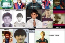 عکس بچگی بازیکنان فوتبال