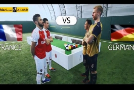 ویدیو؛ چالش بیلیارد با توپ فوتبال فرانسوی ها و آلمانی های آرسنال