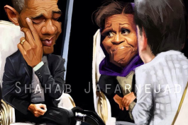 کاریکاتور: اوباما روی صندلی ماه عسل!