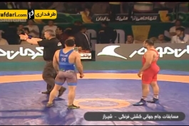 ویدیو؛ جام جهانی کشتی- پیروزی قادریان مقابل احمدف در وزن 80 کیلوگرم (ایران - آذربایجان)