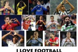 I Love you football