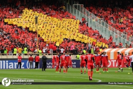 بازیکنان پرسپولیس-تماشاگران پرسپولیس-هواداران پرسپولیس-ورزشگاه آزادی