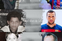 تصاویری از کودکی بازیکنان بارسلونا