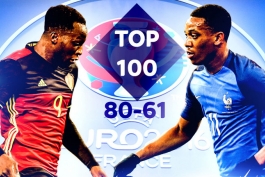 100 بازیکن برتر یورو 2016 از نگاهWhoScored  شماره 61-80