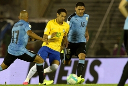 Diego Godin- Neymar- Brazil- Uruguay - نیمار- دیگو گودین- اروگوئه- برزیل