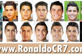 تغییر چهره رونالدو از2002 تا 20015