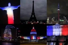 شبی که دنیا به رنگ فرانسه در آمد .