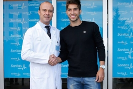 گزارش تصویری: لوکاس سیلوا در تست های پزشکی رئال مادرید