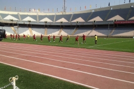 تمرین پنالتی و ضربات کاشته در پایان تمرین امروز تیم ملی؛ حاج صفی این کاره نبود!