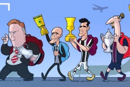 چهار نفری که با فتح جام حذفی تیم هایشان را ترک می کنند (کاریکاتور)