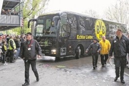 دورتموند - موناکو - حمله - اتوبوس باشگاه - لیگ قهرمانان اروپا 