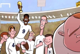 کاریکاتور روز: استاریج انگلستان را قهرمان جام جهانی خواهد کرد، نه رونی