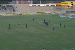 خلاصه بازی استقلال اهواز 1-0 سیاه جامگان