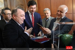 دیدار مدافع سابق میلان با وزیر نفت ایران (عکس) 