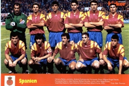 تیم ملی اسپانیا در سال  1994 به همراه اسامی بازیکنان