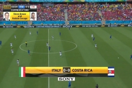 خلاصه HD بازی ایتالیا 0 - 1 کاستاریکا
