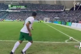 ویدیو؛  گل بازیکن عربستان با شوتی با سرعت 93 کلیومتر بر ساعت
