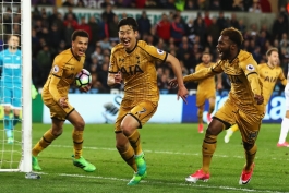 تاتنهام - لیگ برتر انگلستان - سوانزی - son heung min - dele alli