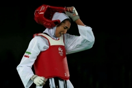 المپیک ریو 2016؛ اشک‌های کیمیا علیزاده پس از شکست در برابر حریف اسپانیایی (عکس)