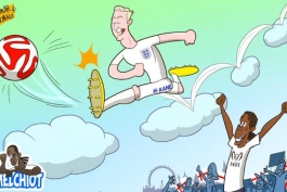 کاریکاتور روز: آغاز دوران هری کین در تیم ملی انگلستان