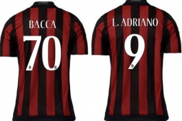 عکس روز: مشخص شدن شماره پیراهن های آدریانو و باکا در میلان
