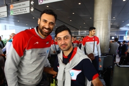 بلند قامتان والیبال ایران وارد فرانسه شدند