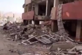 کلوس آپ زیبا از فیلم بازی کردن حافظ نظری در مناطق زلزله زده 