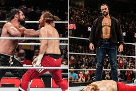 درو مک اینتایر، سمی زین و سث رالینز؛ ستارگان کشتی کج و WWE در شوی ماندی نایت راو