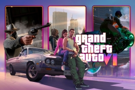 پوستر رسمی بازی GTA VI با حضور شخصیت‌های اصلی این بازی شامل لوسیا