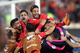 پرسپولیس تهران-لیگ قهرمانان اسیا-خوشحالی بازیکنان پرسپولیس