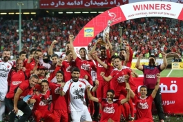 سوپرجام-بازیکنان پرسپولیس-جشن قهرمانی پرسپولیس