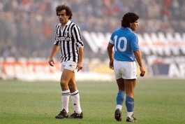 Maradona - Platini - فرانسه - آرژانتین - ناپولی - یوونتوس