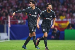 Alvaro Morata - Cesc Fabregas - هافبک اسپانیایی چلسی - مهاجم اسپانیایی چلسی - چلسی