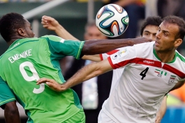 ایران- نیجریه- مدافع ایران- مهاجم نیجریه- جام جهانی 2014- Iran-Nigeria