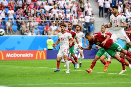 مهدی تاج - محمد جواد آذری جهرمی - جام جهانی 2018 روسیه - ایران - مراکش