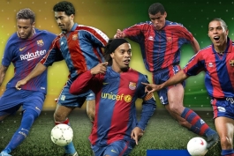 اسپانیا-لالیگا-رونالدینیو-ronaldinho-نیمار-neymar-رونالدو نازاریو-ronaldo luis nazario-روماریو-romario-فیلیپه کوتینیو-philippe coutinho