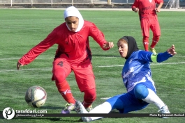 گزارش تصویری لیگ برتر فوتبال بانوان؛ خلیج فارس شیراز ۰-۱۵ شهرداری بم - women's football