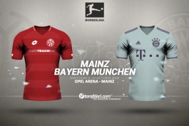 ترکیب رسمی-ترکیب بایرن مونیخ-بوندس لیگا-آلمان-Mainz-Bayern Munchen