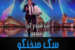 سگ جهانی به ساحبش گفت احمق😂😁