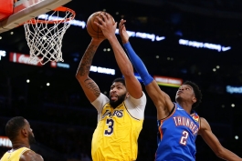 بسکتبال-اوکلاهاما سیتی تاندر-لس آنجلس لیکرز-NBA Basketball