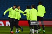 گزارش تصویری : تمرین امشب بارسلونا در ورزشگاه منچستر سیتی ( 23فوریه )