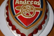 Arsenal Birthday Cake