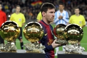 Messi's fourth Ballon d'Or at the Camp Nou