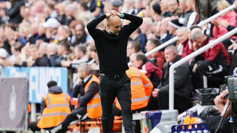 Pep Guardiola Frustration